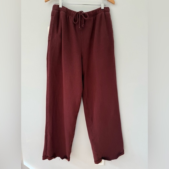 SKIMS Cotton Fleece Classic Straight Leg Sweatpants | Size Large - Picture 2 of 9